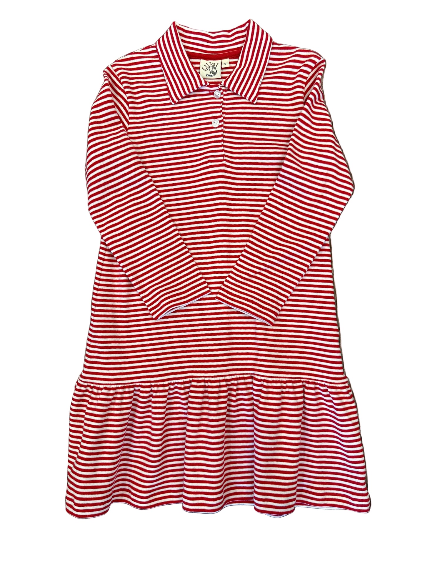 Red And White Striped Dress