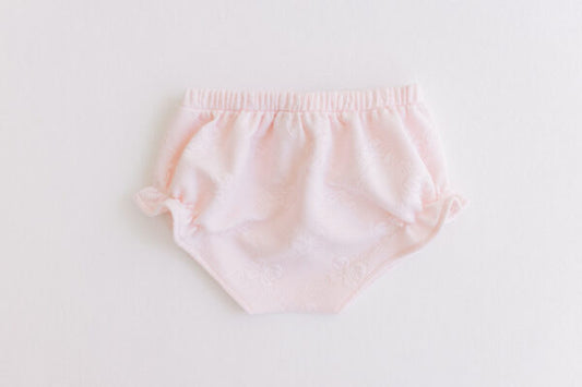 Diaper Cover – Pink Jacquard Bows