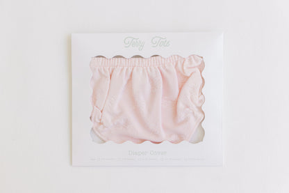 Diaper Cover – Pink Jacquard Bows