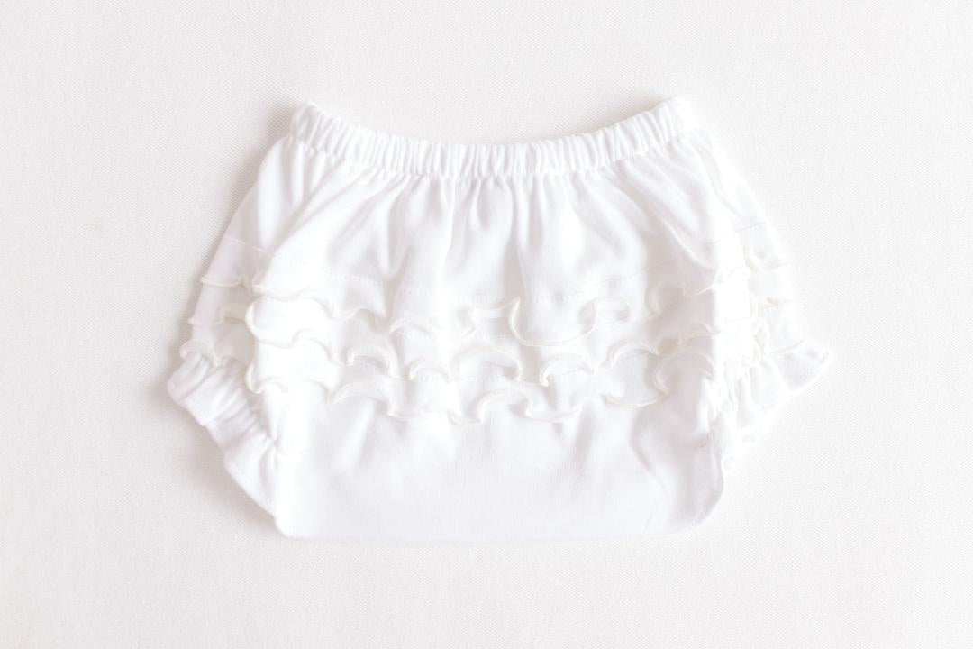 Diaper Cover - Ecru Ruffles