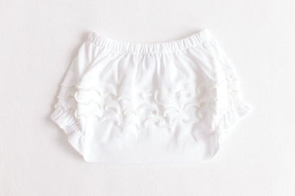 Diaper Cover - Ecru Ruffles