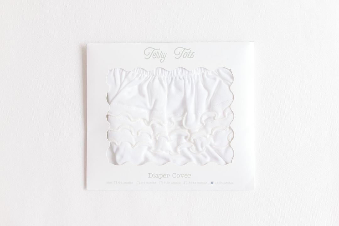 Diaper Cover - Ecru Ruffles