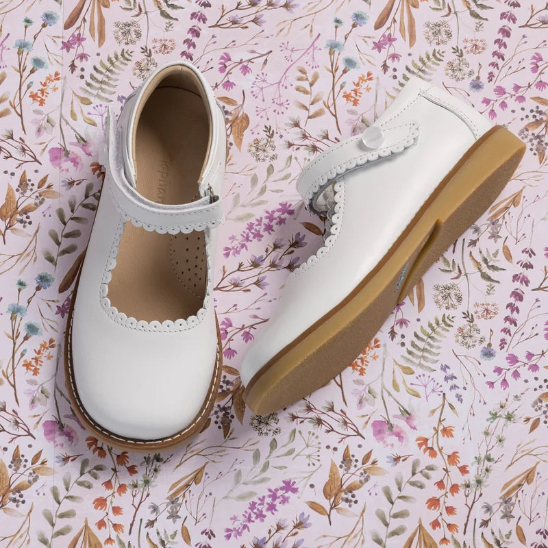 Mary Jane - White Leather
