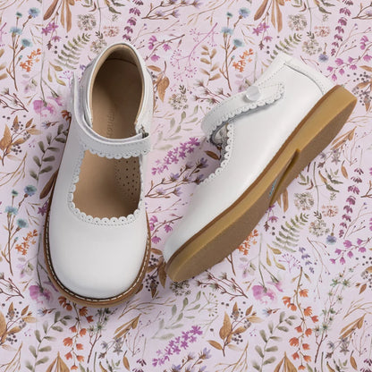 Mary Jane - White Leather