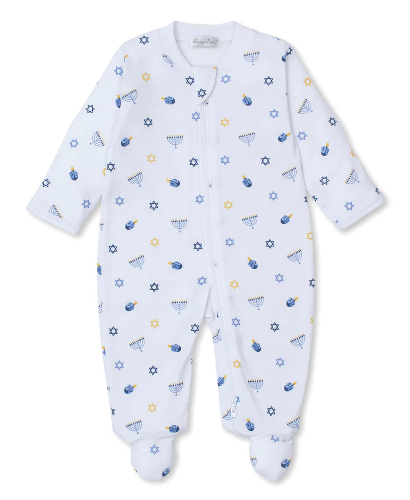 My First Hanukkah Footie With Zipper