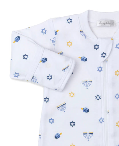 My First Hanukkah Footie With Zipper