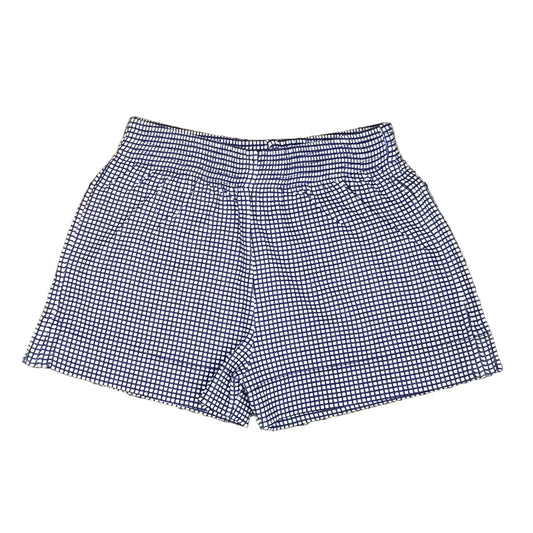 Navy Gingham Print Short