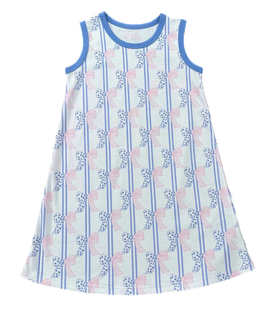 Madison Patriotic Bow Play Dress