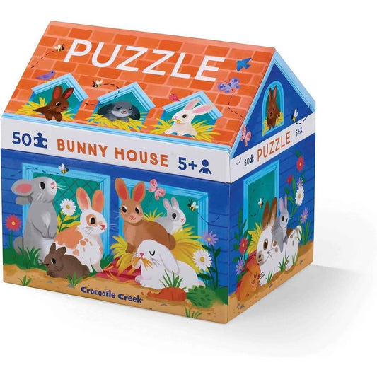 50 Piece Puzzle Bunny House