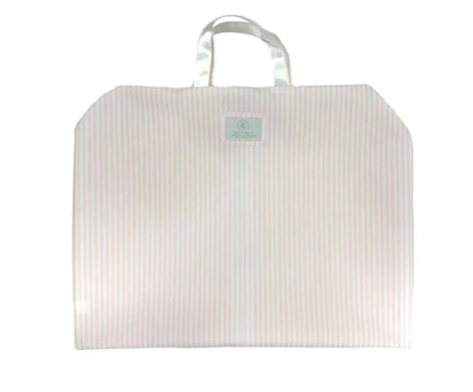 Garment Bag Pink Stipe