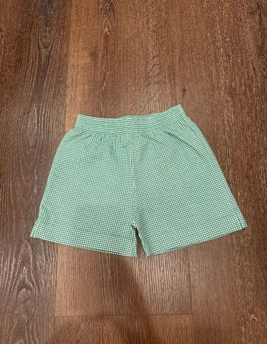 Green Gingham Short