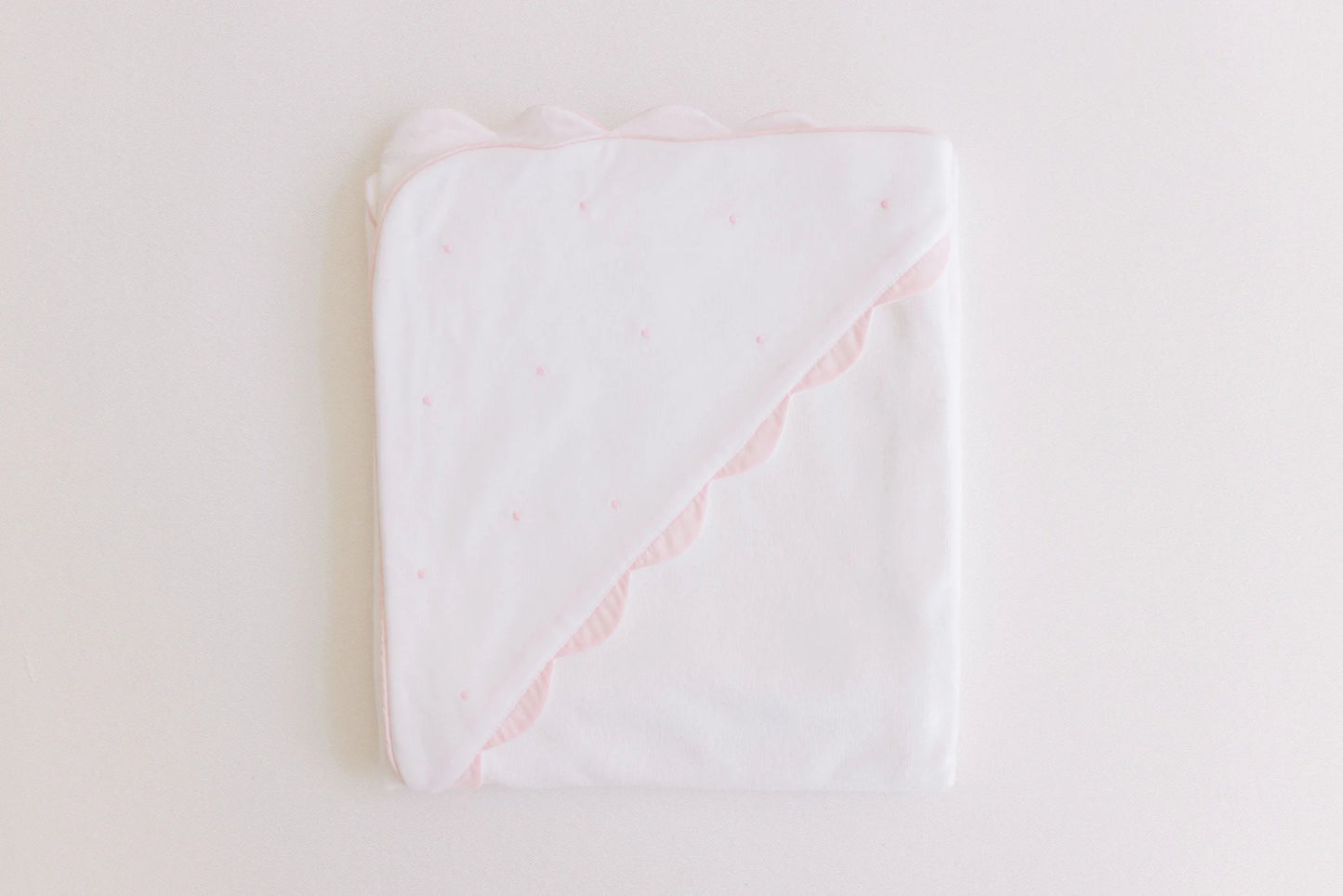 Hooded Towel Embroidered Dots