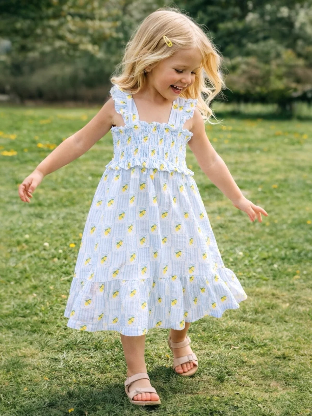 Lovely Lemons Smocked Ruffle Sundress