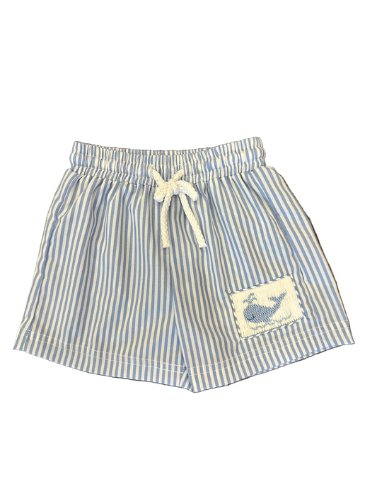 Whale Boys Blue Stripe Swim