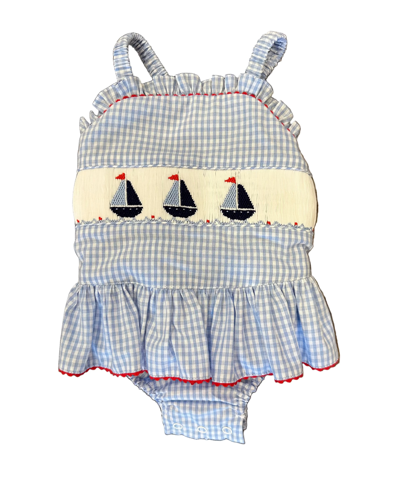 One Piece Swimsuit Sailboats