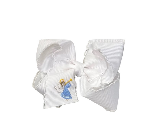 Holiday Bow - Angel White