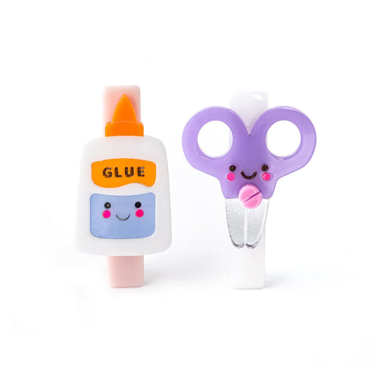 Scissors And Glue Hair Clips