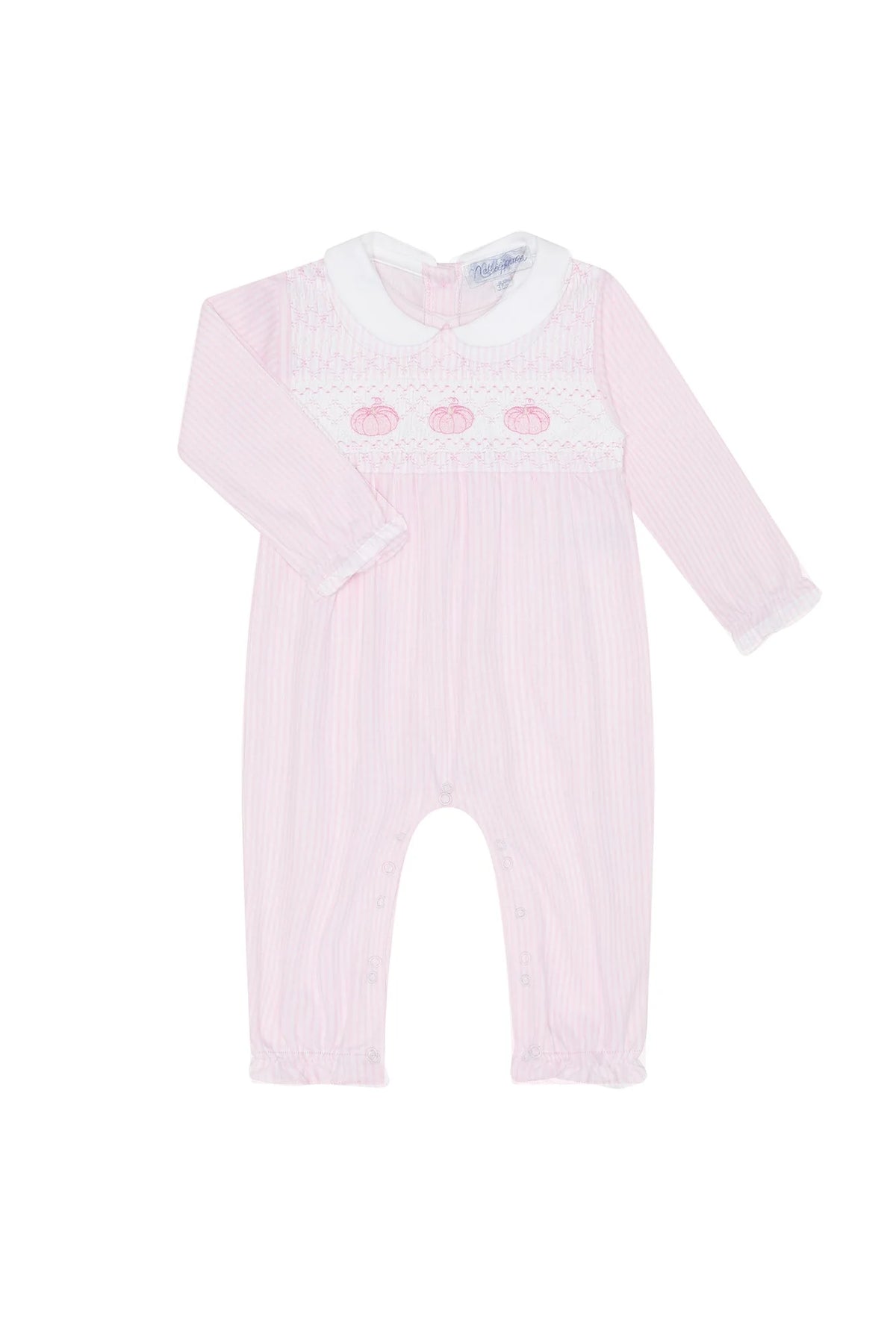 Pink Pumpkin Patch Embroidered Playsuit