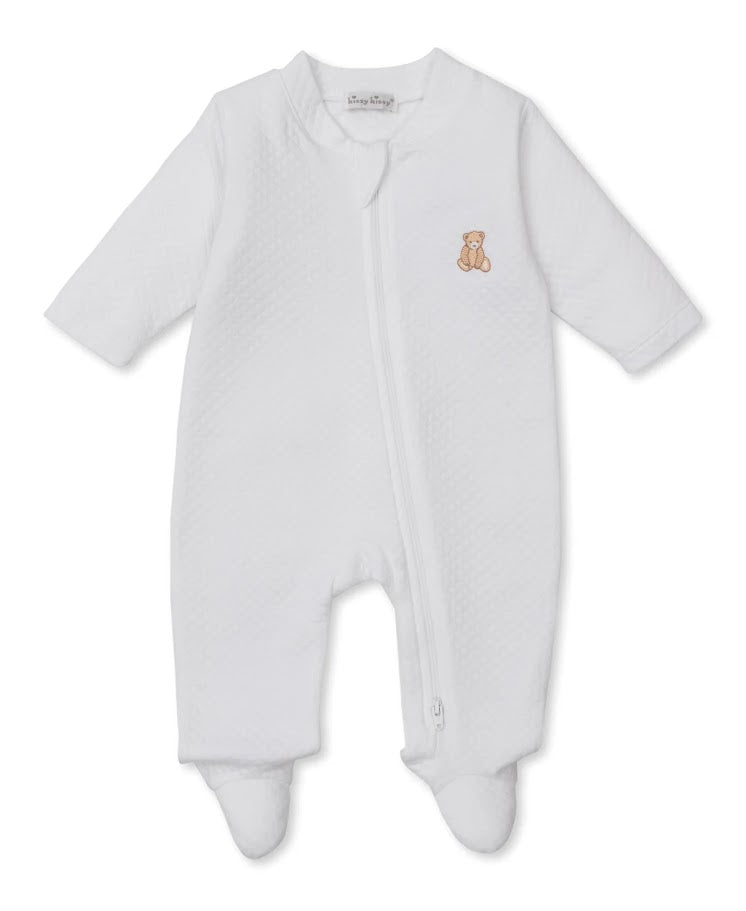 Jaquard White Bear Footie