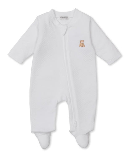 Jaquard White Bear Footie