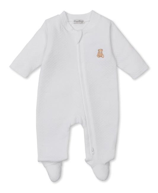Jaquard White Bear Footie