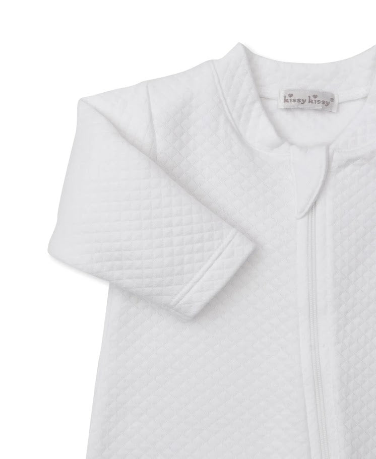 Jaquard White Bear Footie