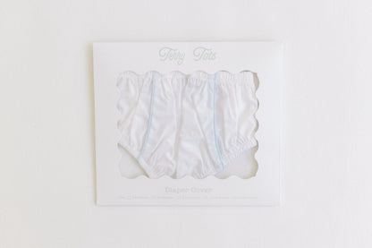 Diaper Cover Blue Trim