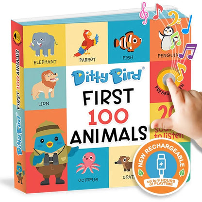 Ditty Bird Book First 100 Animals