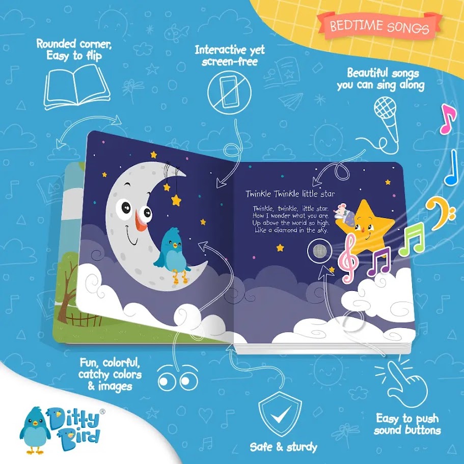 Ditty Bird Book Bedtime Songs