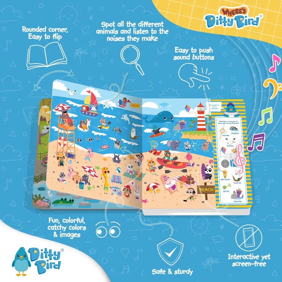 Ditty Bird Book - Where's Ditty Look & Find Activity
