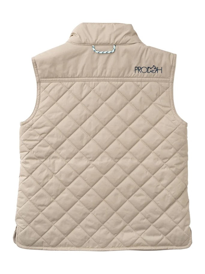Kids Pro Quilted Vest - Tan