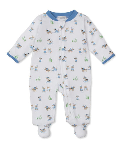 Puppy Sleigh Footie With Zipper