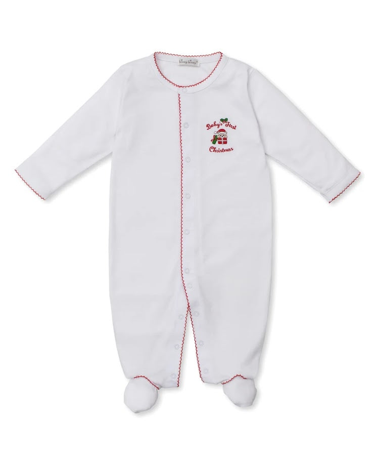 Babys First Christmas Footie
