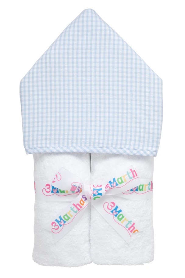 Everykid Towel - Big Check Blue