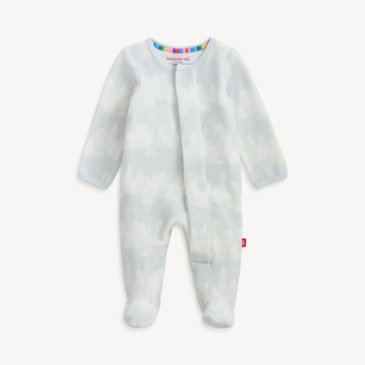 Birch Trees Velour Footie