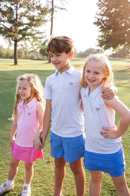 Sleeveless Performance Polo Clear Sky