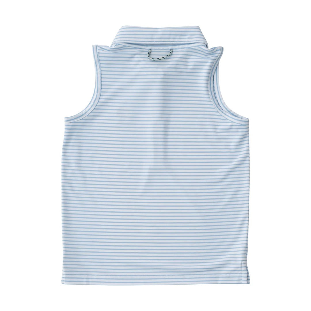 Sleeveless Performance Polo Clear Sky