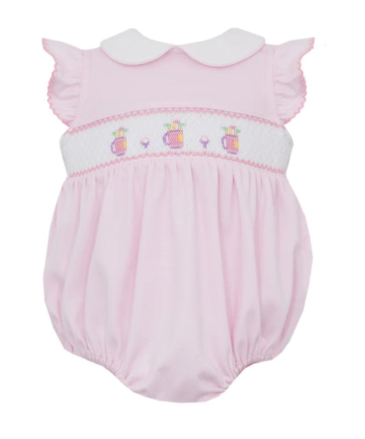 Golf Pink Knit Bubble With Ruffle Sleeves