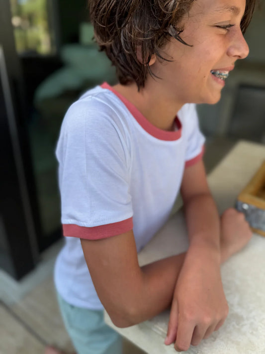 The Ringer Tee Americana Red Trim