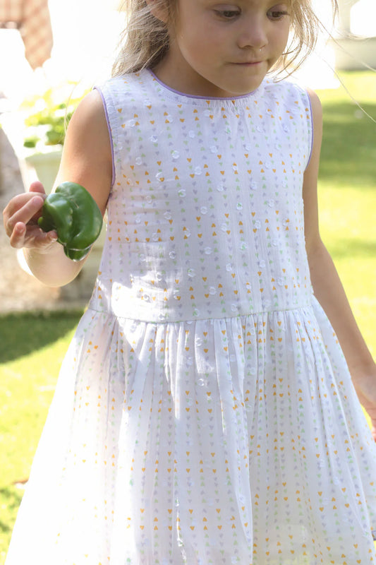 The Bow Back Dress Swiss Dot