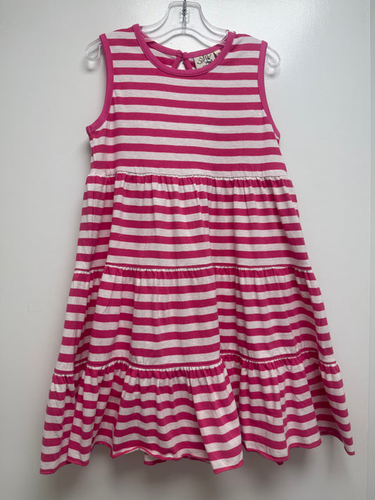 Stripe Hot Pink Sleeveless Dress