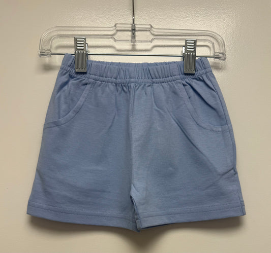 Jersey Shorts With Pockets Sky Blue