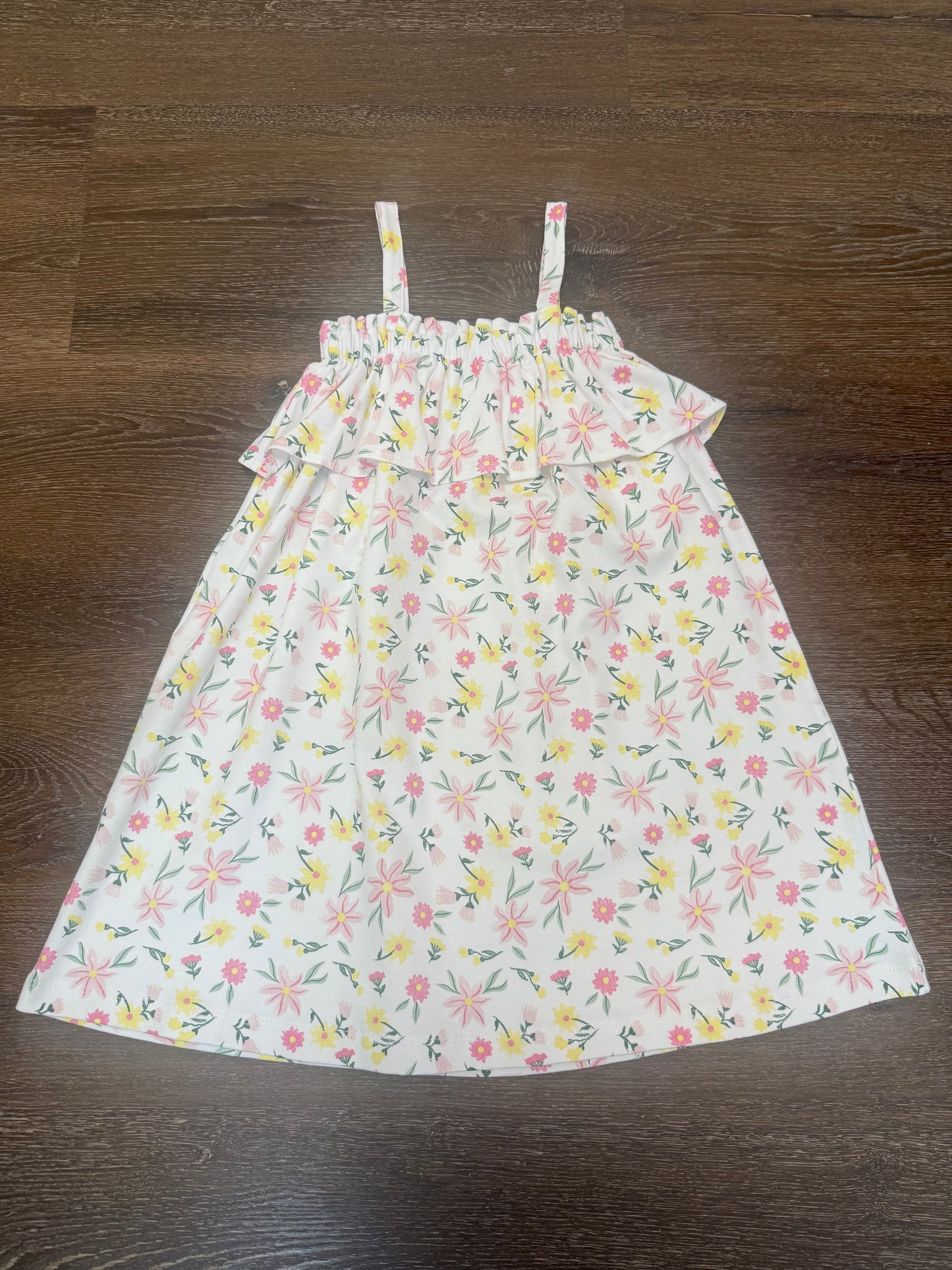 Strapless Floral Dress