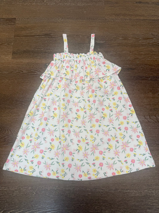 Strapless Floral Dress