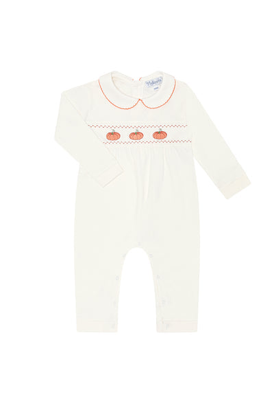Ivory Pumpkin Patch Embroidered Playsuit