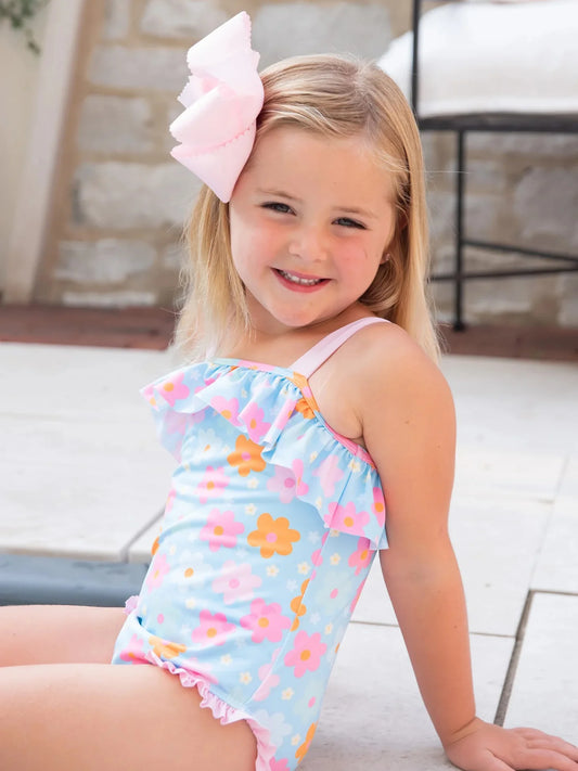 Cora One Piece Retro Floral