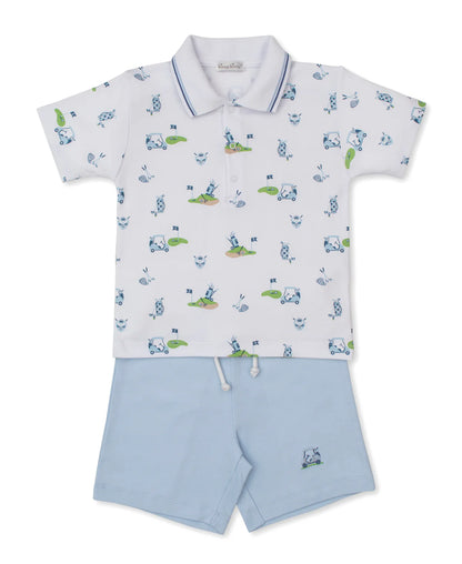 Golf Championship Blue Bermuda Set