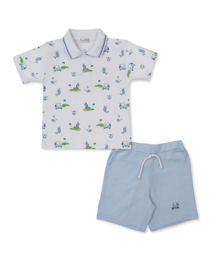 Golf Championship Blue Bermuda Set