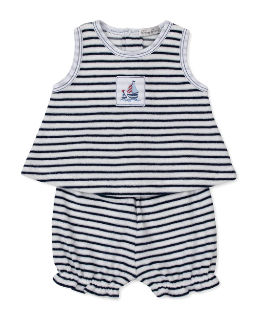 Red,White, And Blue Regatta Terry Sunsuit Set