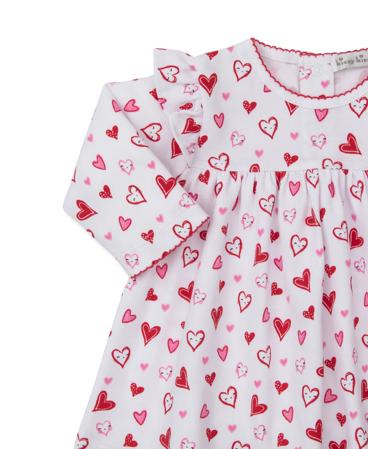Heart Dress Set With Leggings Red